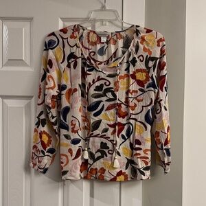 Christopher & Banks Multicolor Floral Blouse